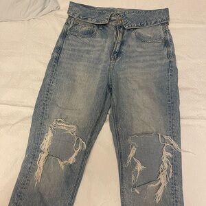American eagle fold over jeans